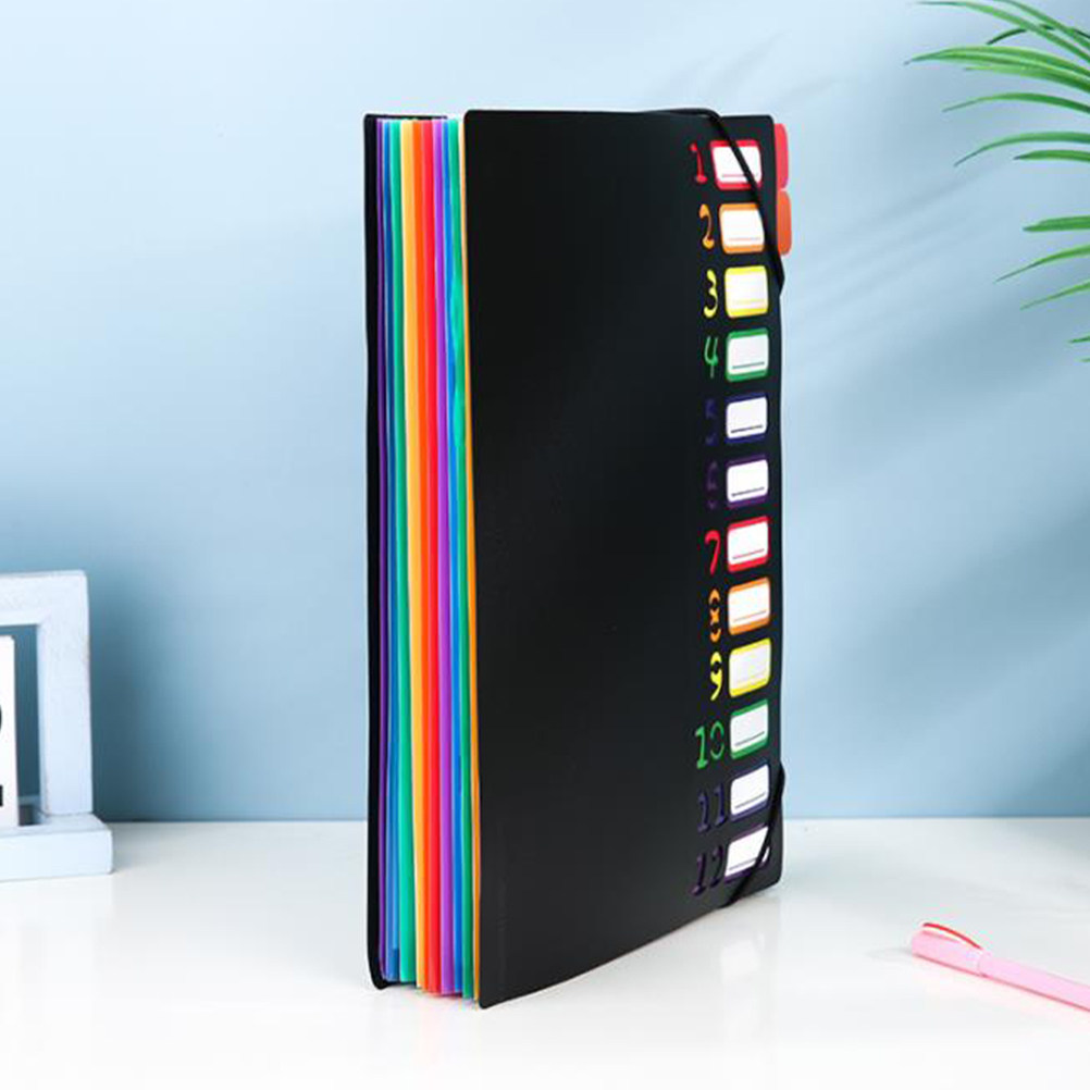 Home Office Travel Document - Plastic documentenmap A4-formaat, meerlaagse bonnenhouder, documentenorganizer
