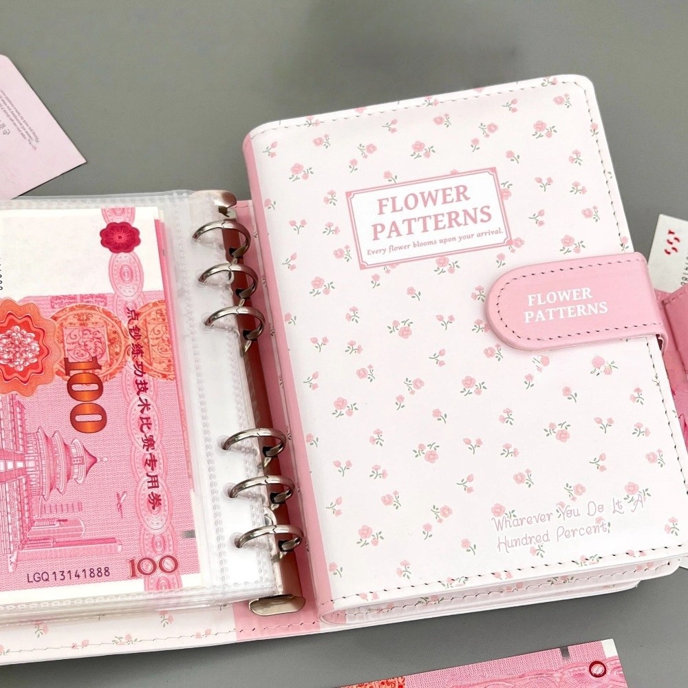 Home Office Budget - Nieuwe PU Lederen Spaaralbum A6 Formaat