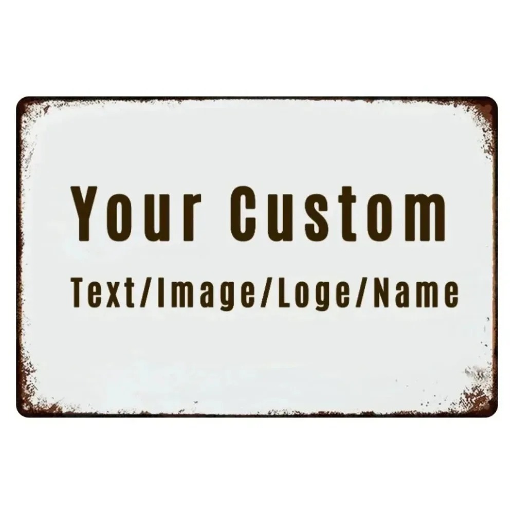 Home Office Design - 1 stuk Gepersonaliseerd Retro Aluminium Bord
