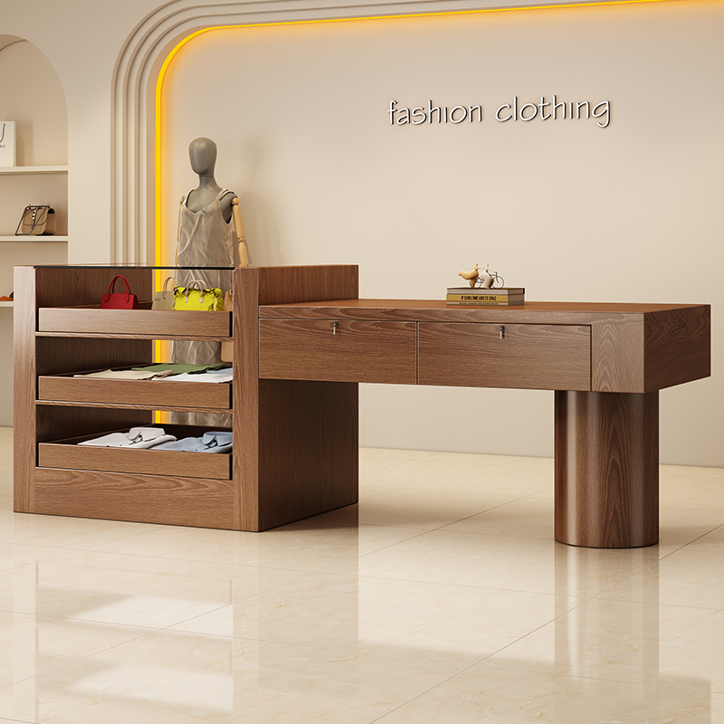 Home Office Tienda - houten moderne receptiebalies design toonbank winkel