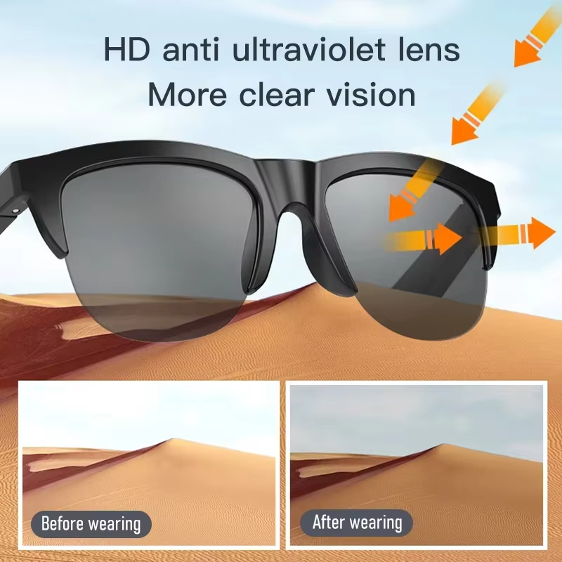 Blue Light Glasses - Slimme zonnebril Bril Bluetooth-oproep Buitensporten Koptelefoon