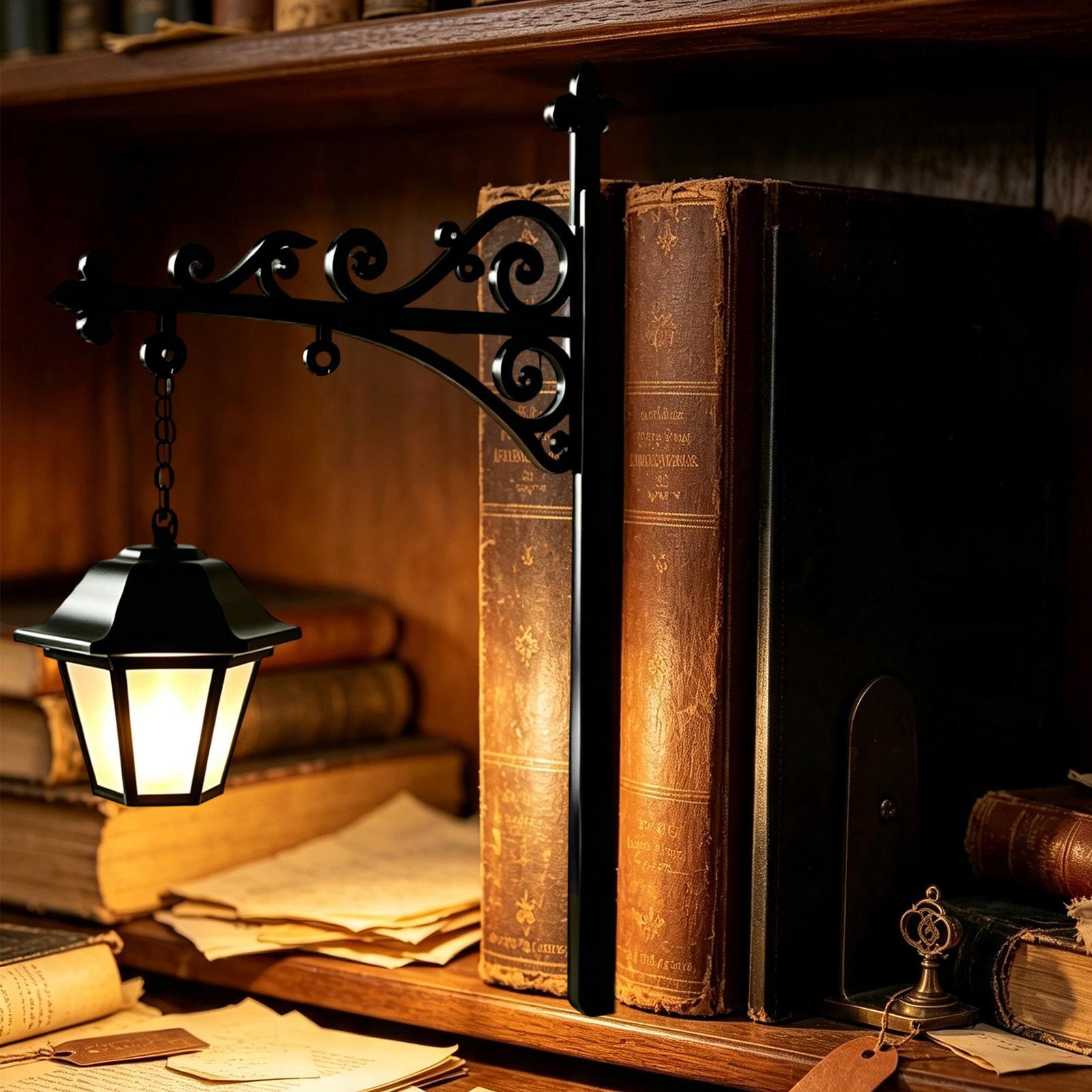 Home Office Shed - Boekenplanklamp, bibliotheeklamp, boekenplank mini boekenkastlamp, bureauhoeklamp,
