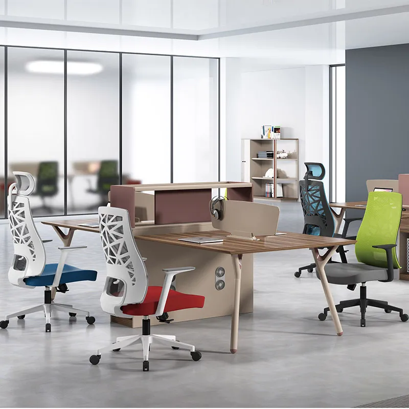 Home Office Design - Ergonomische computerbureaustoel met gebogen rugleuning, in