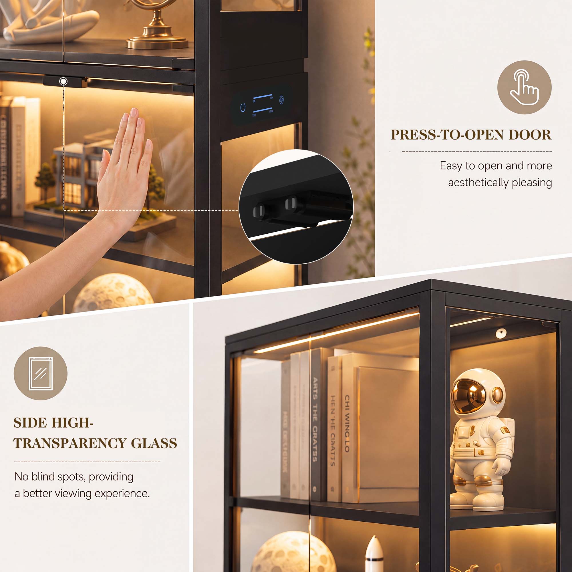 TCGBKAF 5-laags vitrinekast me - Free Home Office recensie en prijs