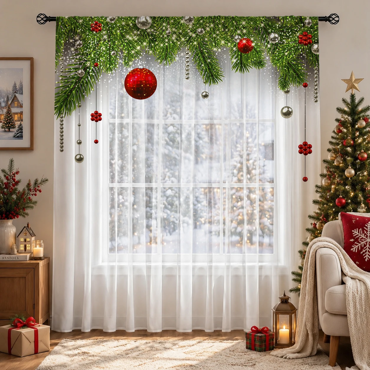 Kerstgradiënt transparant gord - Home Office With Plants recensie en prijs