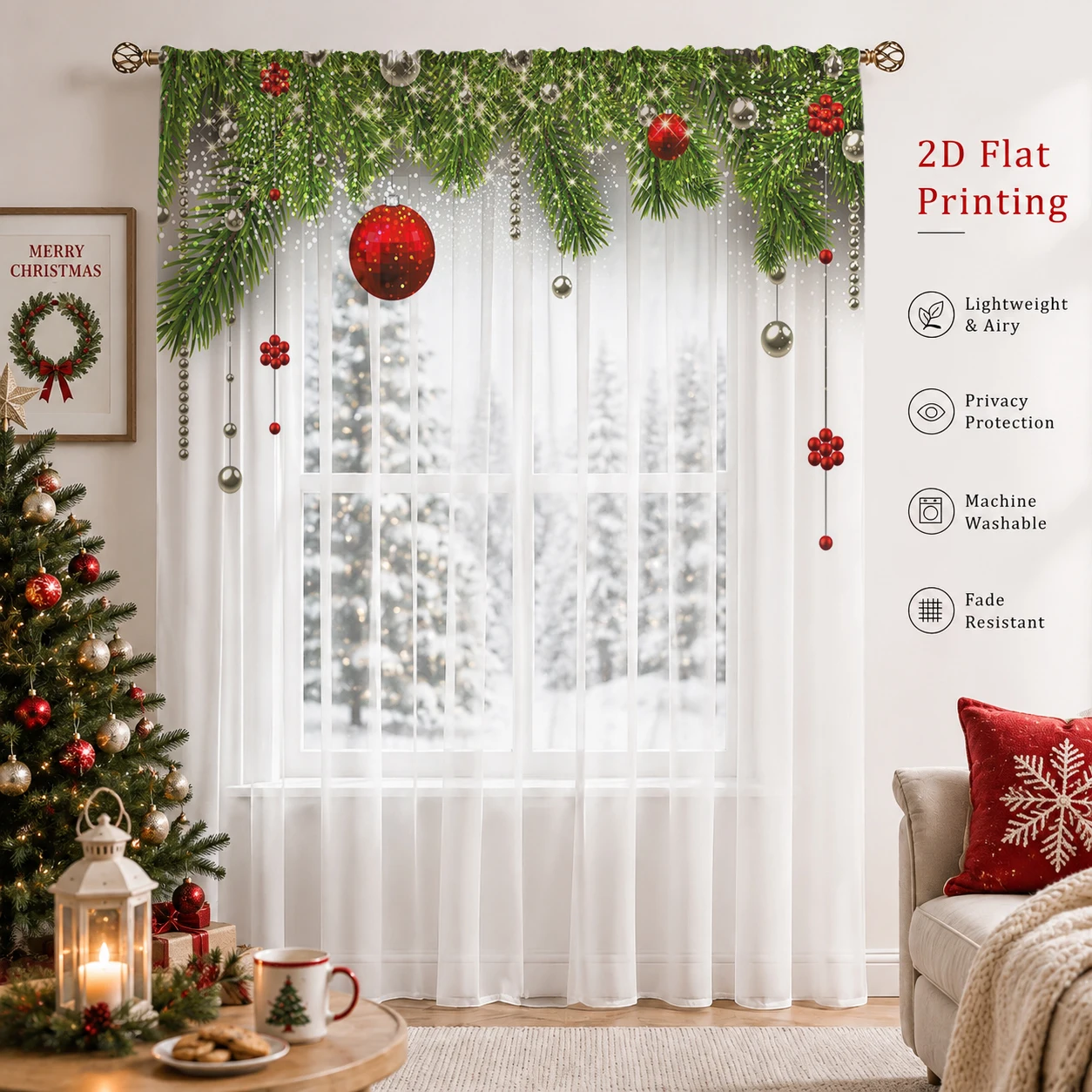 Kerstgradiënt transparant gord - Home Office With Plants recensie en prijs