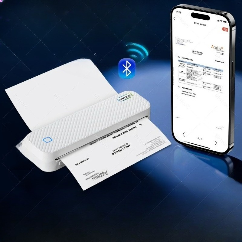 Draagbare A4 thermische printe - Home Office Travel Document recensie en prijs