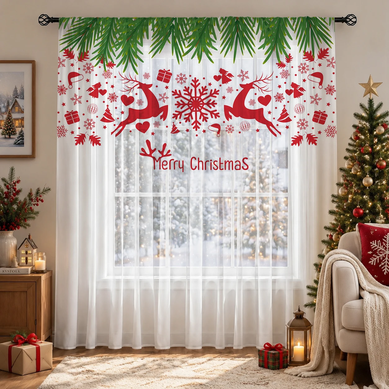 Kerstgradiënt transparant gord - Home Office With Plants recensie en prijs