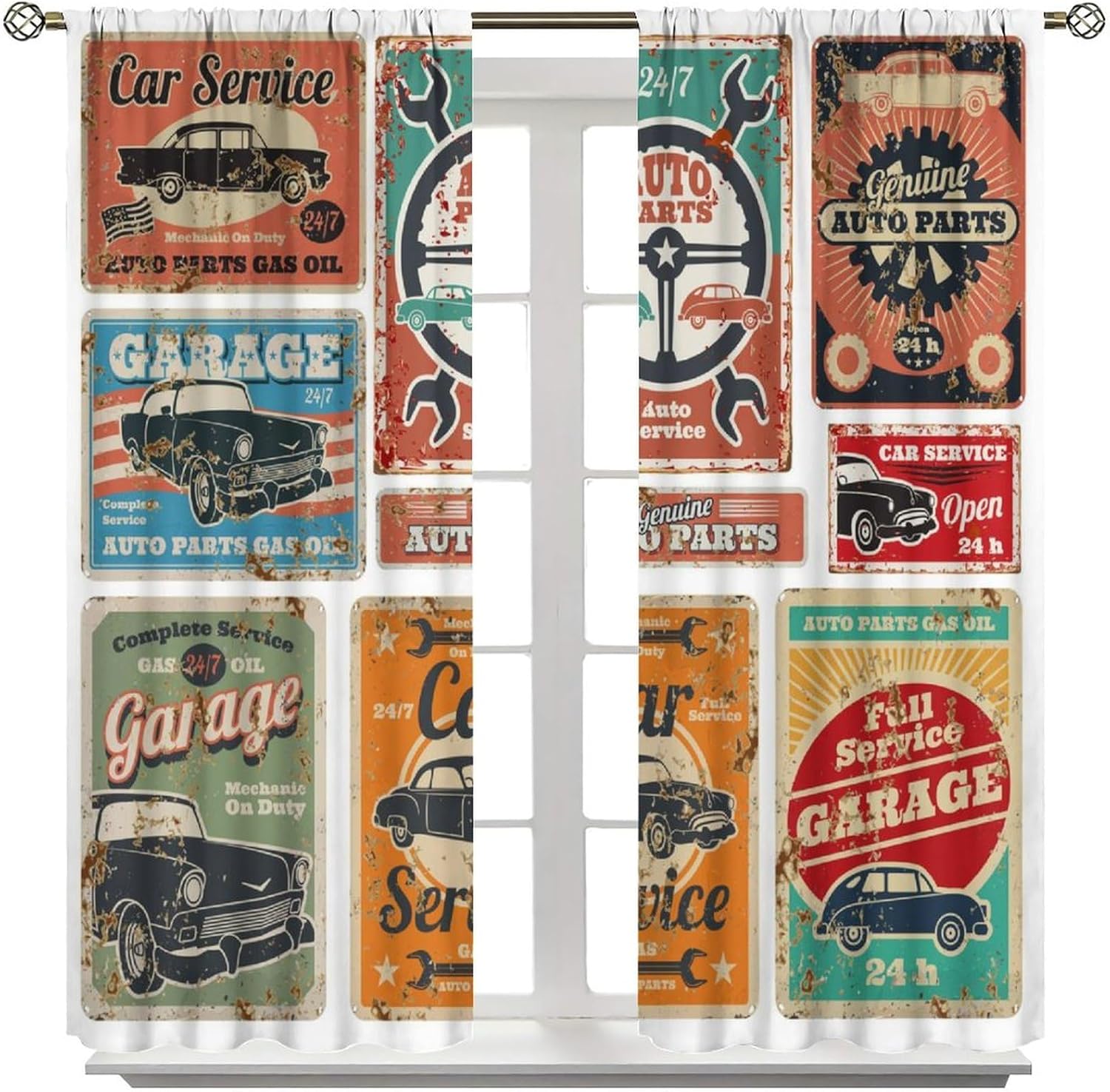 Garagegordijnen, Vintage Man D - Home Office Shed recensie en prijs