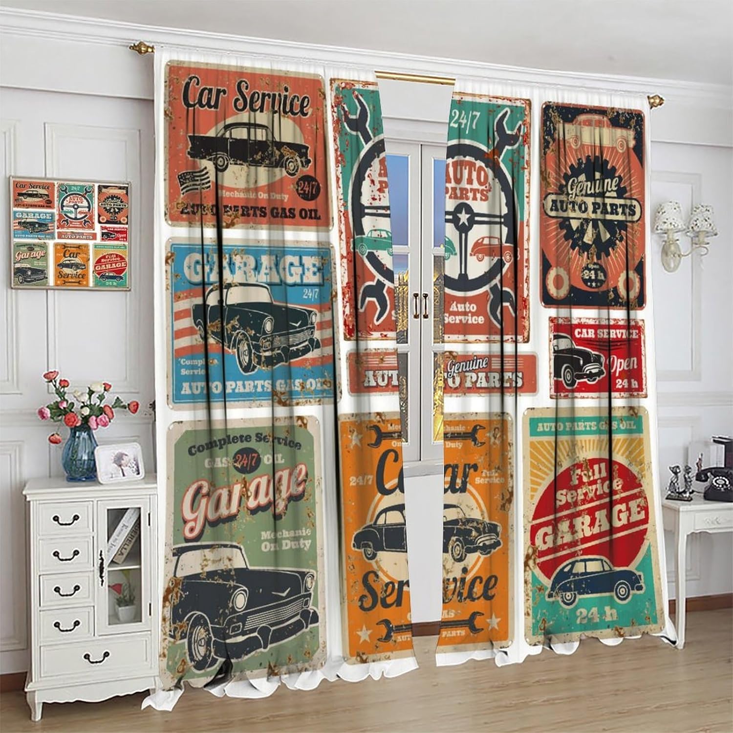 Garagegordijnen, Vintage Man D - Home Office Shed recensie en prijs