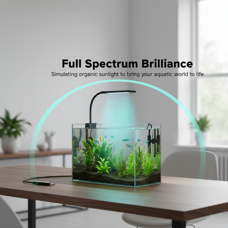 USB Aquarium Clip Light Flexib - Home Office With Plants recensie en prijs