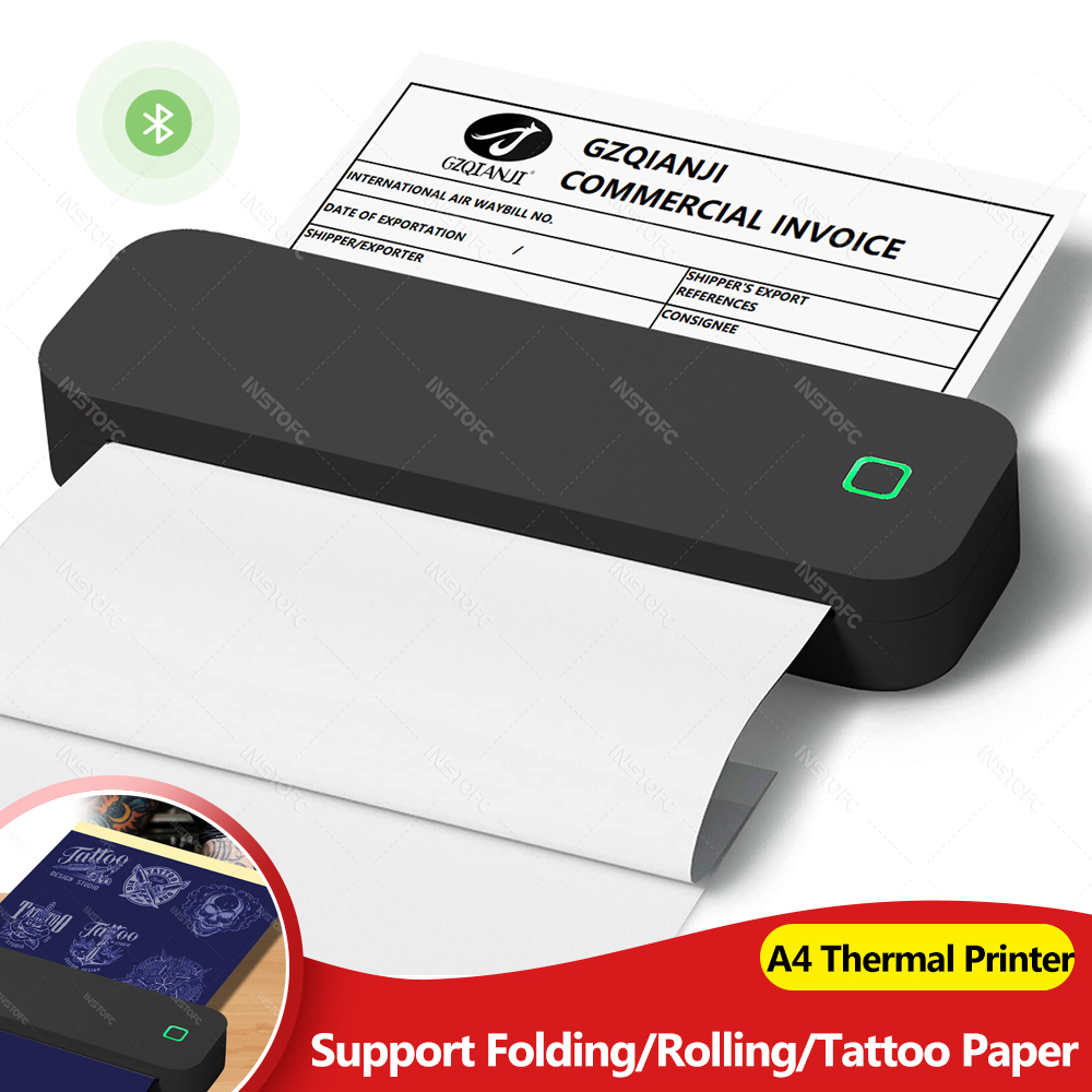 Draagbare A4 thermische printe - Home Office Travel Document recensie en prijs
