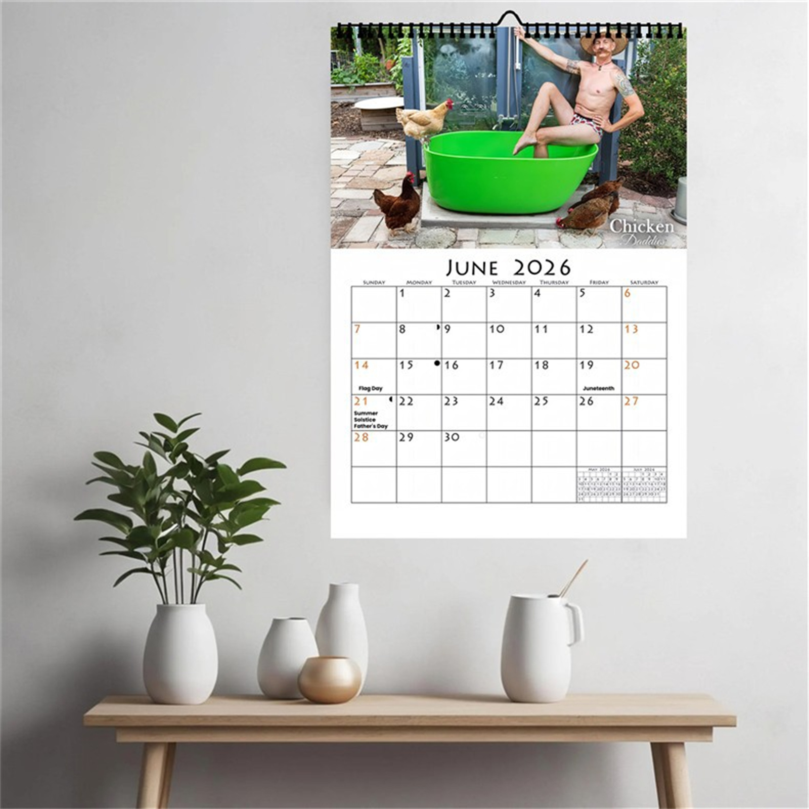 2026 grappige kip papa wandkal - Home Office Design recensie en prijs