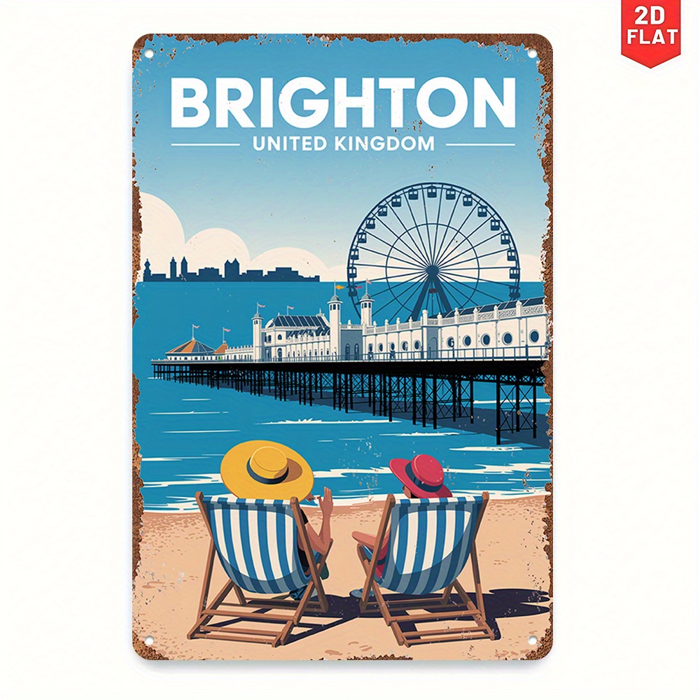 1 stuk 2D plat vintage metalen - Home Office British recensie en prijs