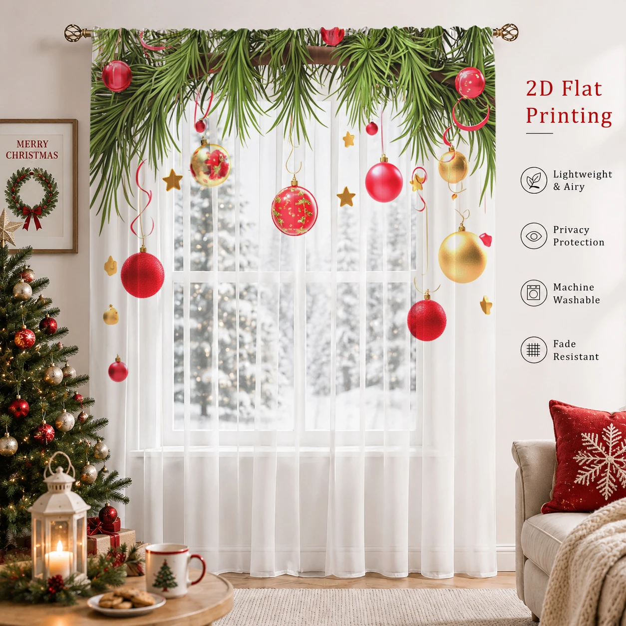 Kerstgradiënt transparant gord - Home Office With Plants recensie en prijs