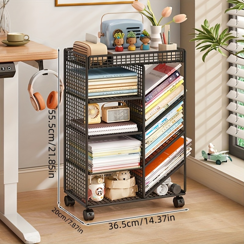 Rollende boekenwagen - Metalen - Home Office Shed recensie en prijs