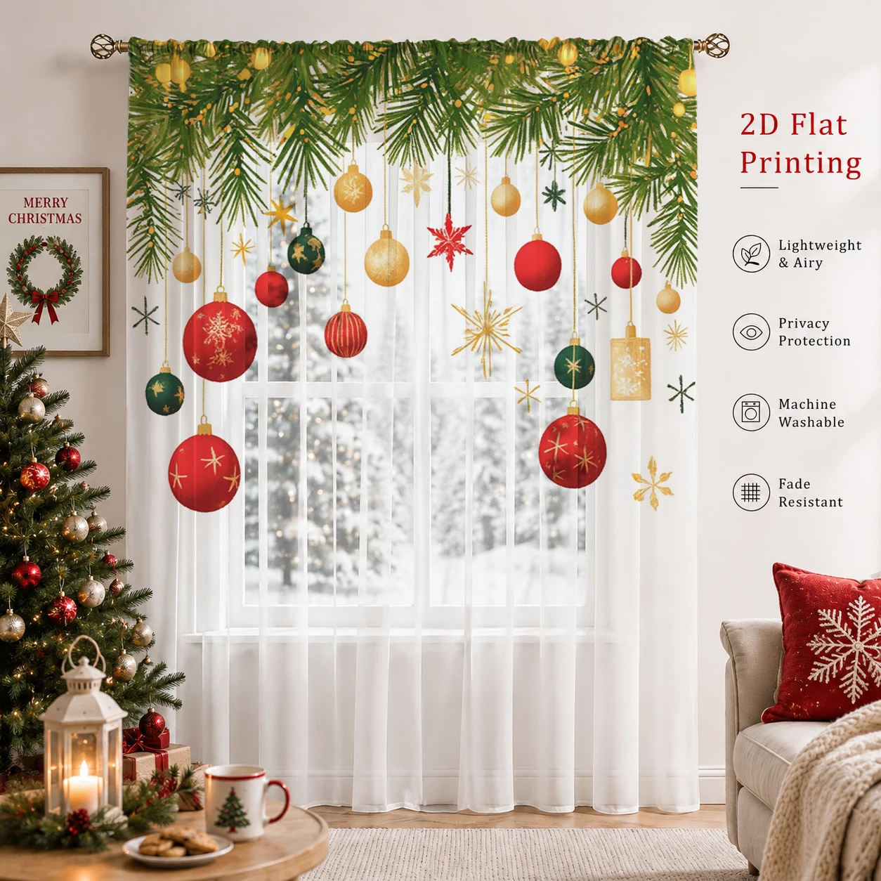 Kerstgradiënt transparant gord - Home Office With Plants recensie en prijs