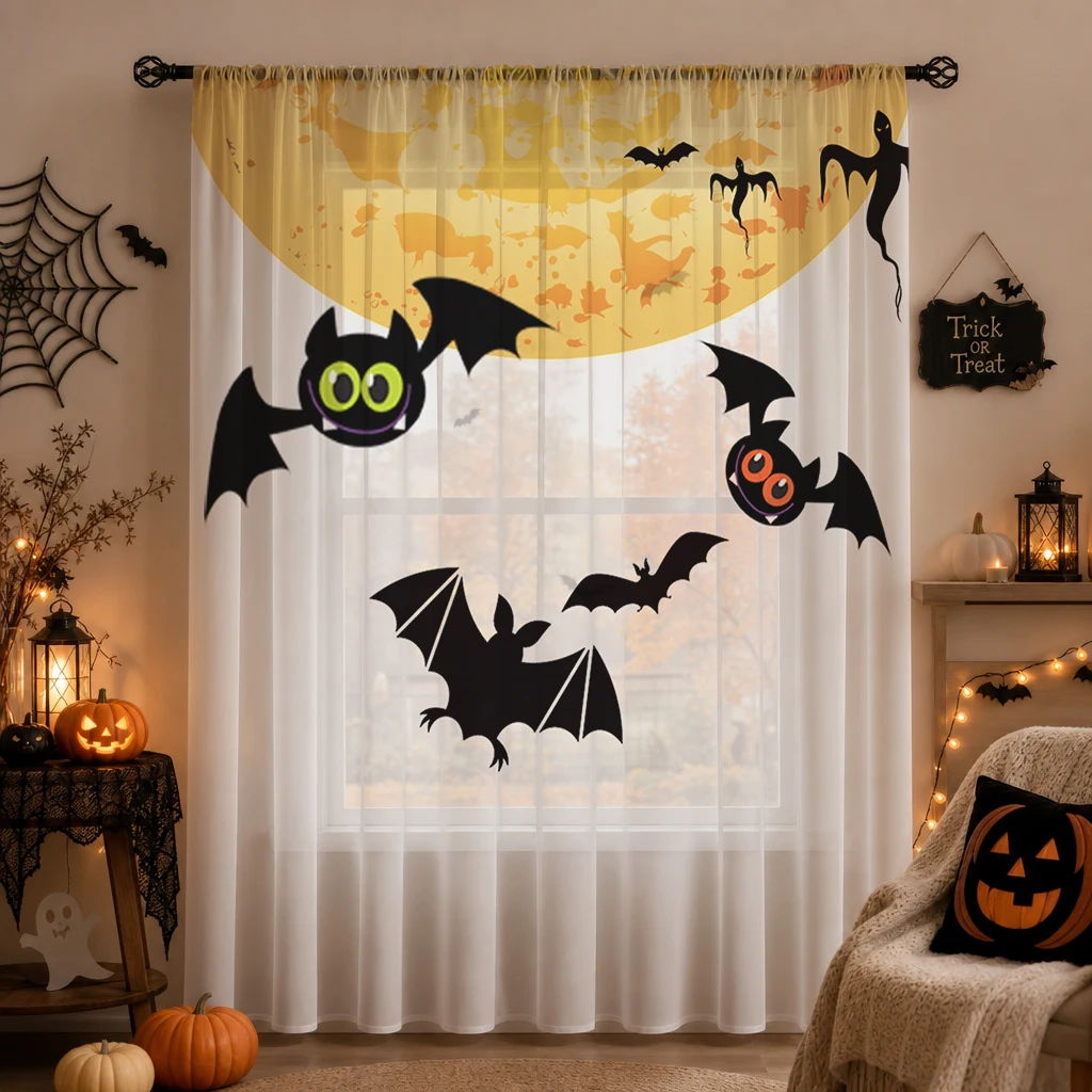 Halloween Day Gradient Sheer C - Home Office With Plants recensie en prijs