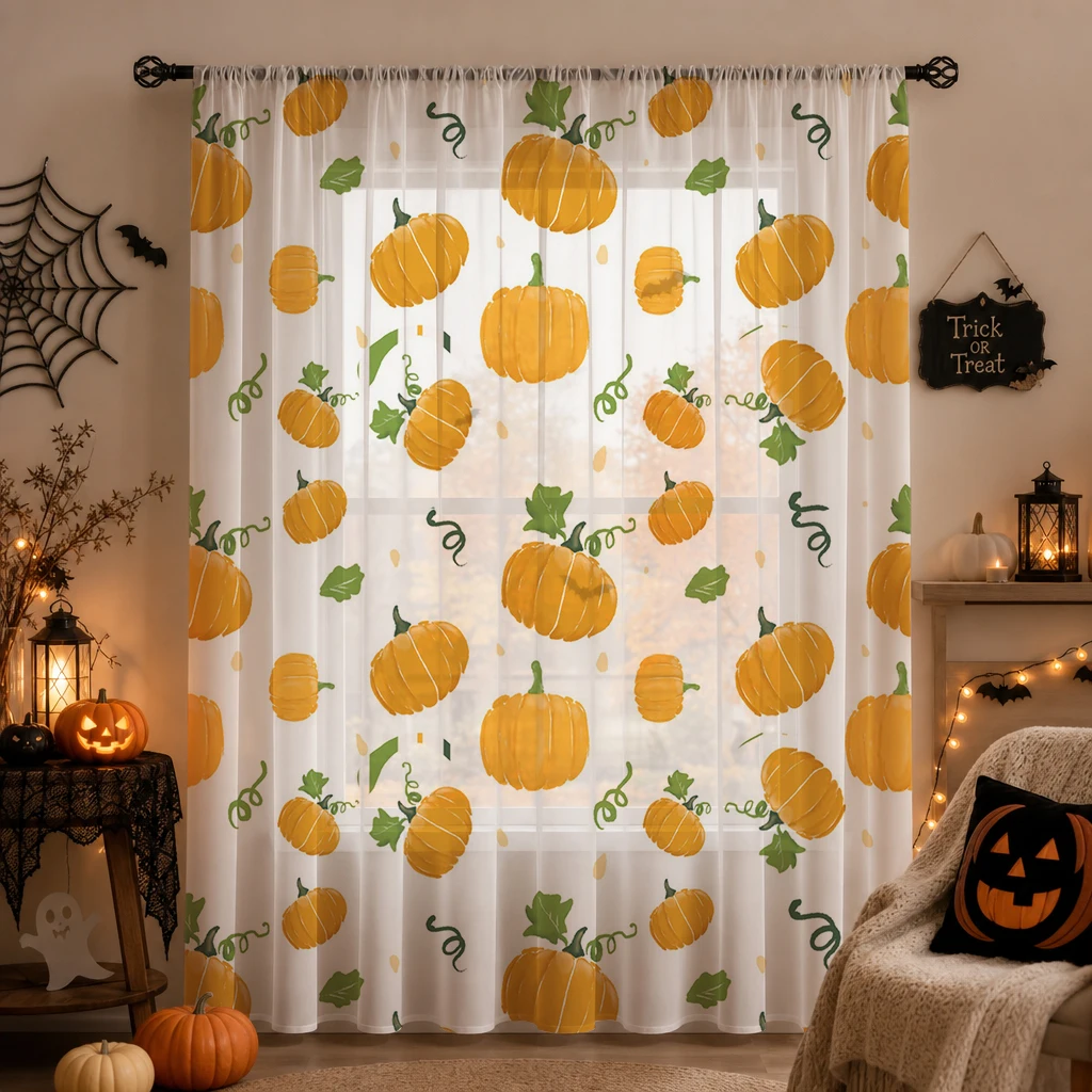 Halloween transparante gordijn - Home Office With Plants recensie en prijs