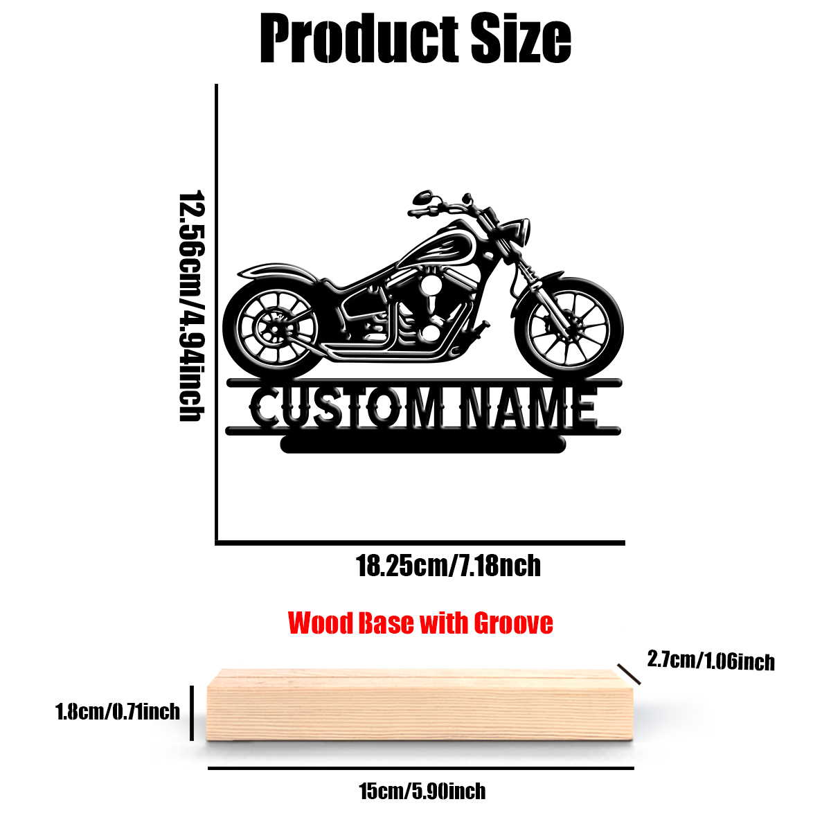 1Pc Csutom Naam Road Motorbike - Home Office Design recensie en prijs